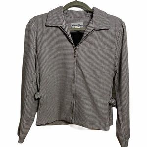 Vintage Michael Taylor black &white blazer, medium
